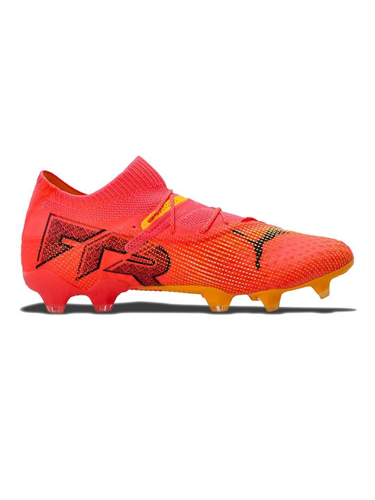 Puma Future 7 Ultimate FG/AG Scăzut Pantofi de Fotbal cu clești Portocalii