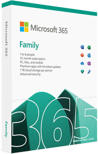 Microsoft Office 365 Αγγλικά συμβατό με Mac/Windows για 1 Χρήστη και 1 Έτος χρήσης