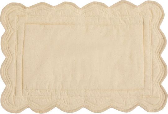 Fabric Placemat Beige 45x30cm