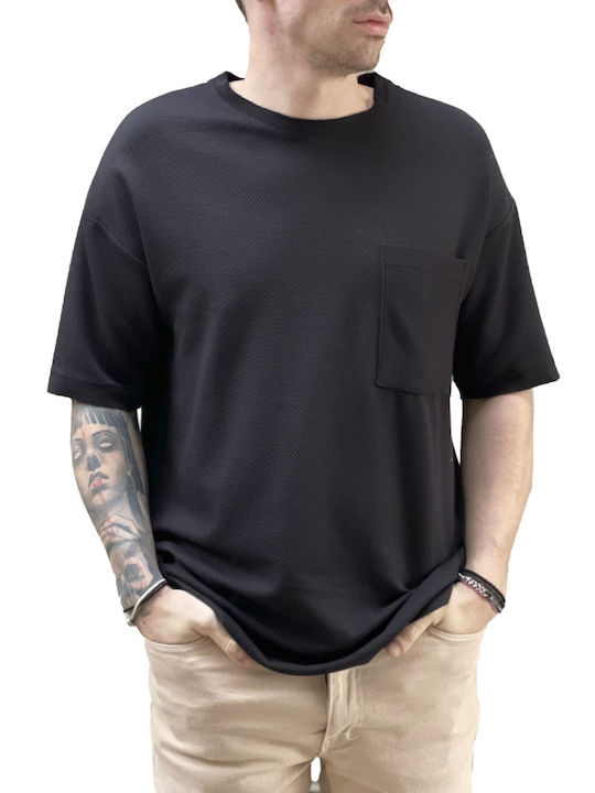 Marrakech Men's Short Sleeve Blouse BLACK