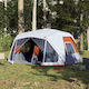 vidaXL Καλοκαιρινή Σκηνή Camping Πορτοκαλί για 10 Άτομα 443x437x229εκ.