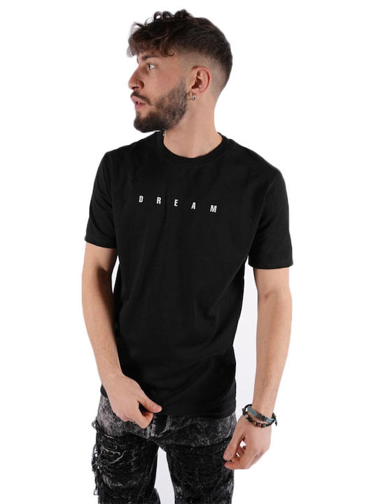 Adon Milano Men's Short Sleeve T-shirt Black