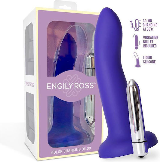 Farbwechselnder Dildo Lila zu Rosa Größe S 14 cm