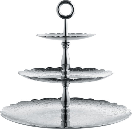 Alessi Γυάλινη Εταζέρα 3 Ορόφων Διάφανη Ø31xY35cm Alessi Γυάλινη Εταζέρα 3 Ορόφων Διάφανη Ø31xY35cm