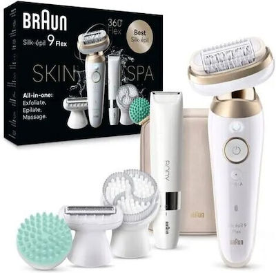 Braun Silk Epil 9 Flex Αποτριχωτική Μηχανή Epilator για Πρόσωπο, Σώμα & Μπικίνι