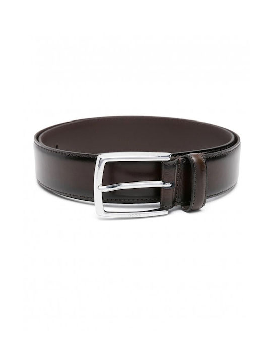 Hugo Boss Men's Leather Belt Brown