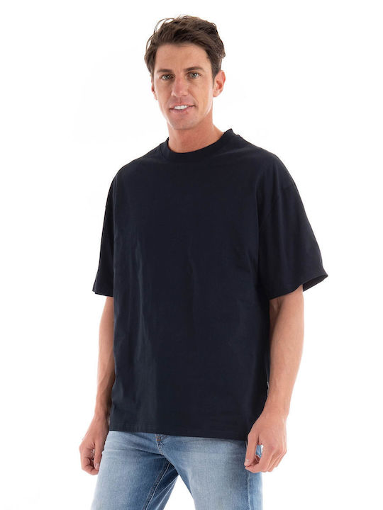 Gianni Lupo Herren T-Shirt Kurzarm Dark Blue