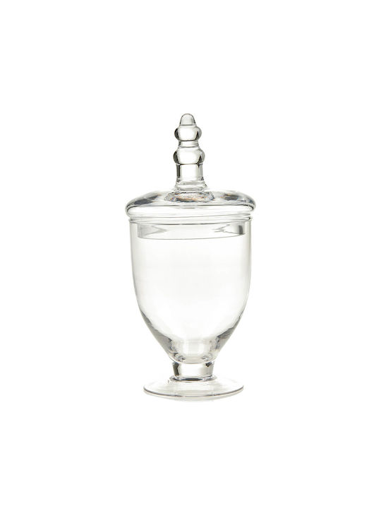 Nuova Vita Φοντανιέρα Glas mit Deckel 10.5x10.5x22cm Transparent