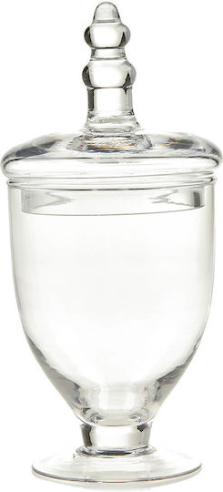 Nuova Vita Φοντανιέρα Glas mit Deckel 10.5x10.5x22cm Transparent