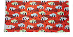 Tortue Kids Beach Towel Red 140x70cm