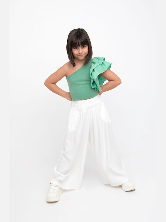 Melin Rose Kids Blouse Short Sleeve Aloe