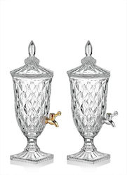 GLR Glass Vase Beverage Dispenser with Spigot 2lt