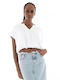 Four Minds Women's Crop Top White