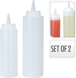 Excellent Houseware Σετ 2 Μπουκάλια Διάφανα για Σως με Χωρητικότητα 250ml Excellent Houseware Σετ 2 Μπουκάλια Διάφανα για Σως με Χωρητικότητα 250ml