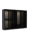 Sechs Türen Kleiderschrank Kale Anthracite-black 270x52x210cm