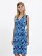 Laura Donini Dress Wrap Blue