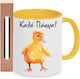 Easter Candle Set Easter Mug Porcelain Mug Happy Easter Ducky No.11 White Yellow