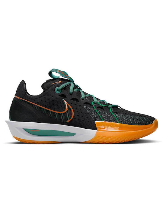 Nike Air Zoom G.T. Cut 3 Χαμηλά Μπασκετικά Παπούτσια Μαύρο / Vintage Green / Bicoastal / Malachite