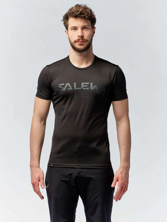 Sporty Graphic Αθλητικό T-shirt Μαύρο