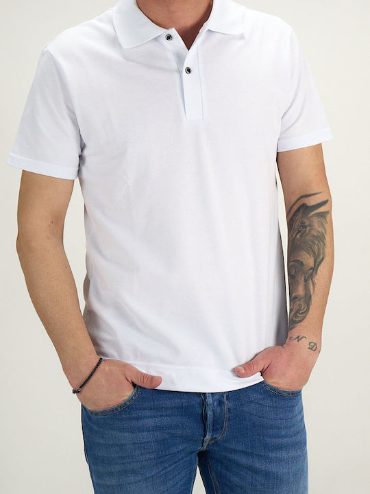 Paco & Co Polo Short Sleeve Blouse White