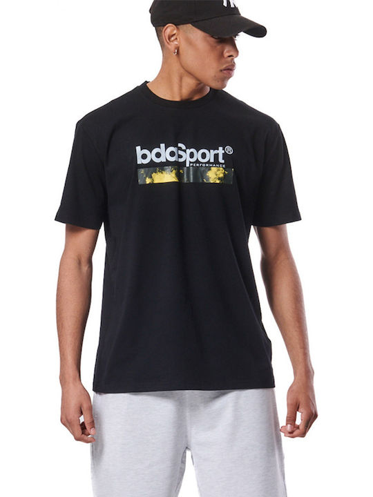 Body Action Essential Branded T-shirt Μαύρο