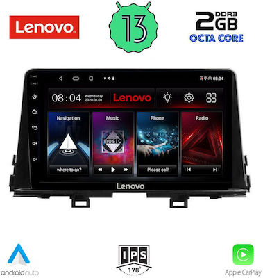 Lenovo Ηχοσύστημα Αυτοκινήτου για Kia Picanto 2021> (Bluetooth/USB/AUX/WiFi/GPS/Apple-Carplay/Android-Auto) με Οθόνη Αφής 9"