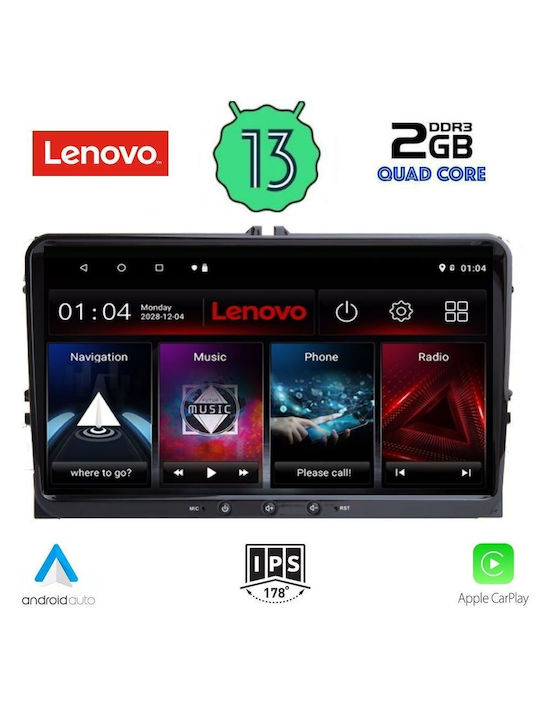 Lenovo Car-Audiosystem für Seat Altea 2004-2014 (Bluetooth/USB/AUX/WiFi/GPS/Apple-Carplay/Android-Auto) mit Touchscreen 9"
