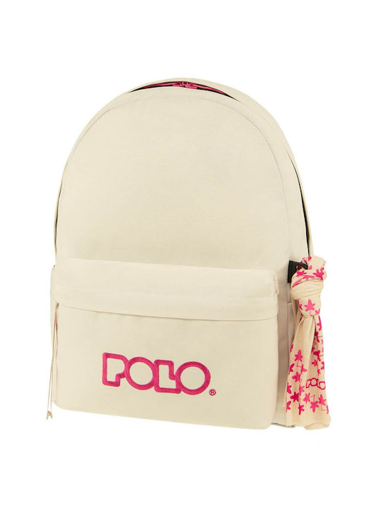 Original Scarf School Backpack in White 9-01-135-2543