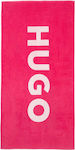 Hugo Boss Pink Beach Towel