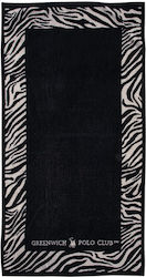 Greenwich Polo Club Beach Towel Cotton Black