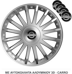 Versaco Auto Radkappen Set Crystal mit Marke Ni...
