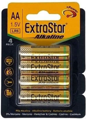 Extrastar Alkaline Batterien AA 1.5V 4Stück
