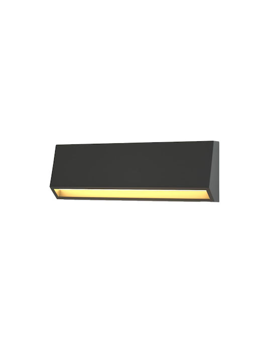 Inlight Стенен Външен Плафон LED IP65 4W с Регулируемо бяло Светлина 22x3.3x8εκ.
