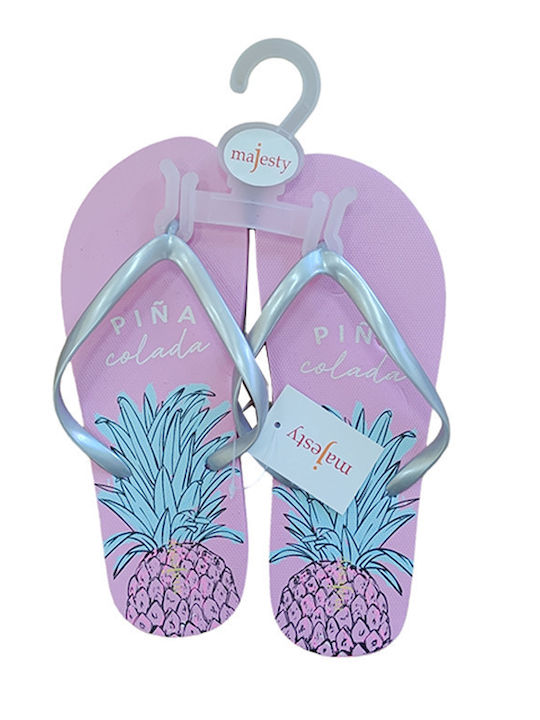 Majesty Silver Women's Flip Flops