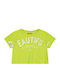 Kids' Crop Top Short Sleeve Lime Green