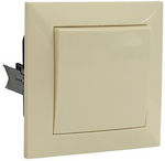 Adeleq Wall Switch One-Way with Frame Aller Retour Beige