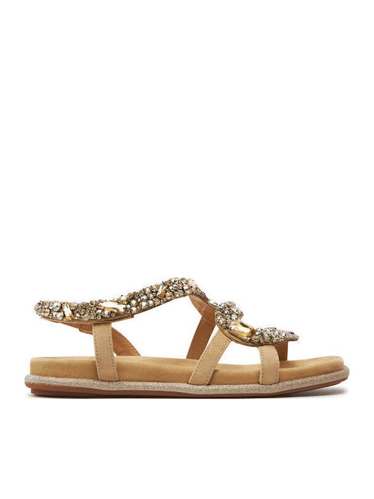 Alma en Pena Flache Sandalen für Damen in Beige...