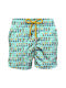 MC2 Ultralight Men's Swimwear Shorts Green with Patterns