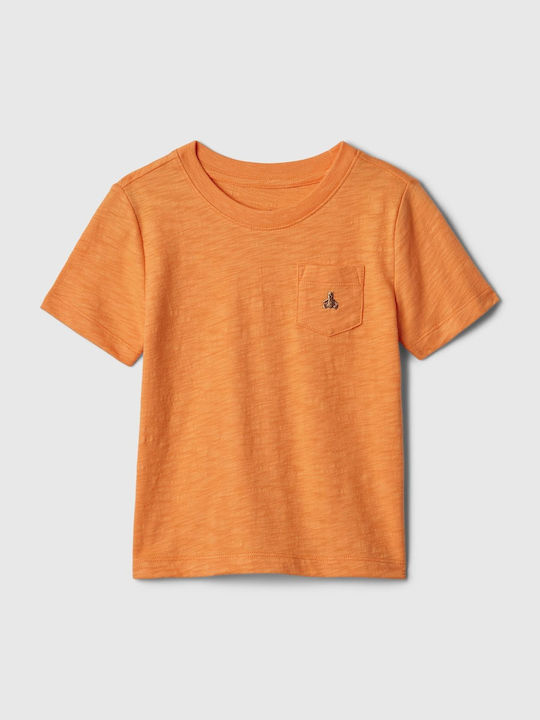 GAP Kids Blouse Short Sleeve Tangerine