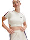 Sartoria Maldonado Γυναικείο Crop T-shirt Λευκό
