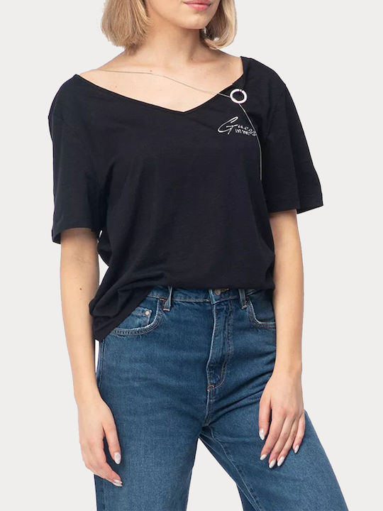 Guess Women's T-shirt Black