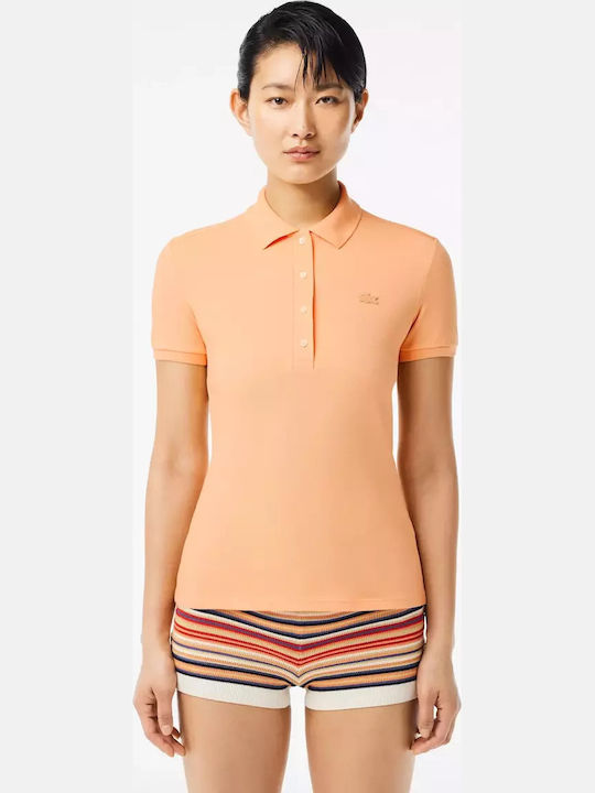 Lacoste Bluze Damă Polo Mâneci Scurte Portocaliu