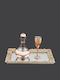 La Vista Wedding Carafe Set with Wine Glass Pink 2pcs