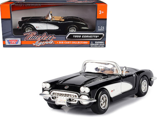 Motormax Chevrolet Figurină de Modelism Mașină Neagră la Scară 1:24