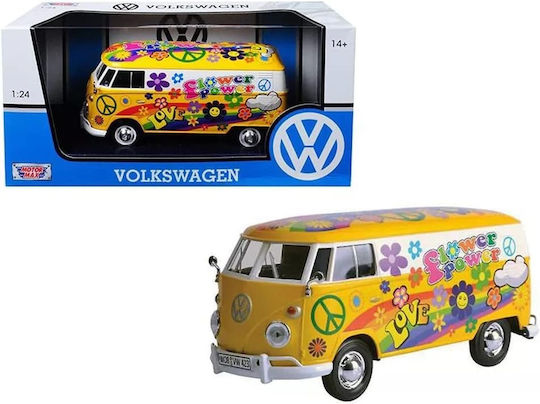 Motormax Volkswagen Φιγούρα Μοντελισμού Αυτοκίνητο Κίτρινη σε Κλίμακα 1:24