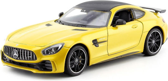 Welly Mercedes-Benz Φιγούρα Μοντελισμού Αυτοκίνητο Κίτρινη σε Κλίμακα 1:24