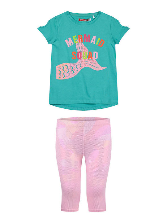 Energiers Kinder Set mit Leggings Sommer 2Stück Rosehip