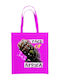 TKT Cotton Shopping Bag in Fuchsia color