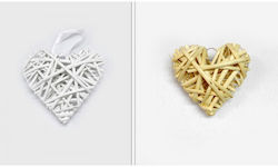 Bamboo hearts 7cm Natural dye 1 pcs Bamboo hearts 7cm Natural dye 1 pcs