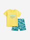 Funky Kids Set with Shorts Summer 2pcs yellow